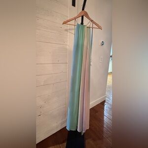 Show Me Your MuMu Blue and Green flowy dress